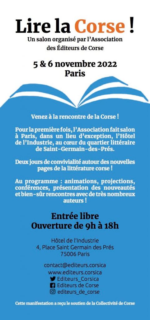Salon des Editeurs Corses - Paris 2023