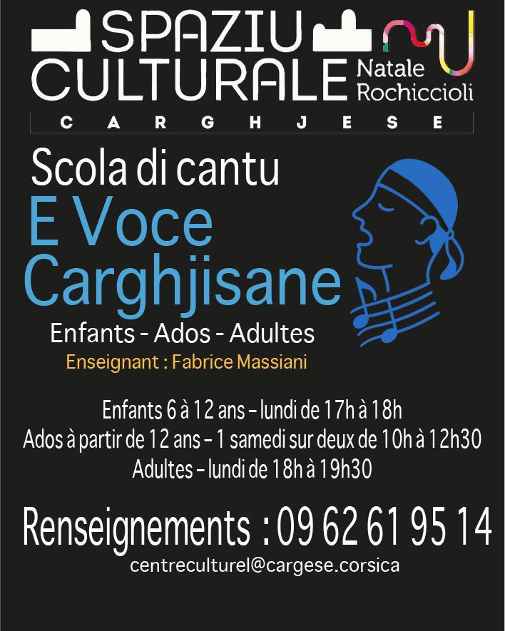 _ E Voce Carghjisane – Scola di cantu _