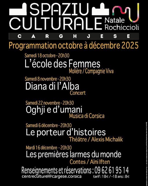 _ Spaziu culturale – Programme de fin d’année 2025 _