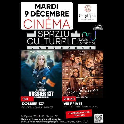 _ Cinéma au Spaziu culturale Natale Rochiccioli _